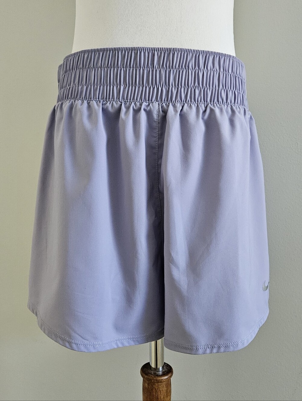 Nike | Women's Light Lavender Elastic-Waist Dri-Fit Loose Training Shorts